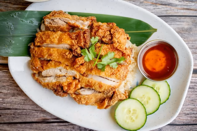 Crispy Chicken Rice